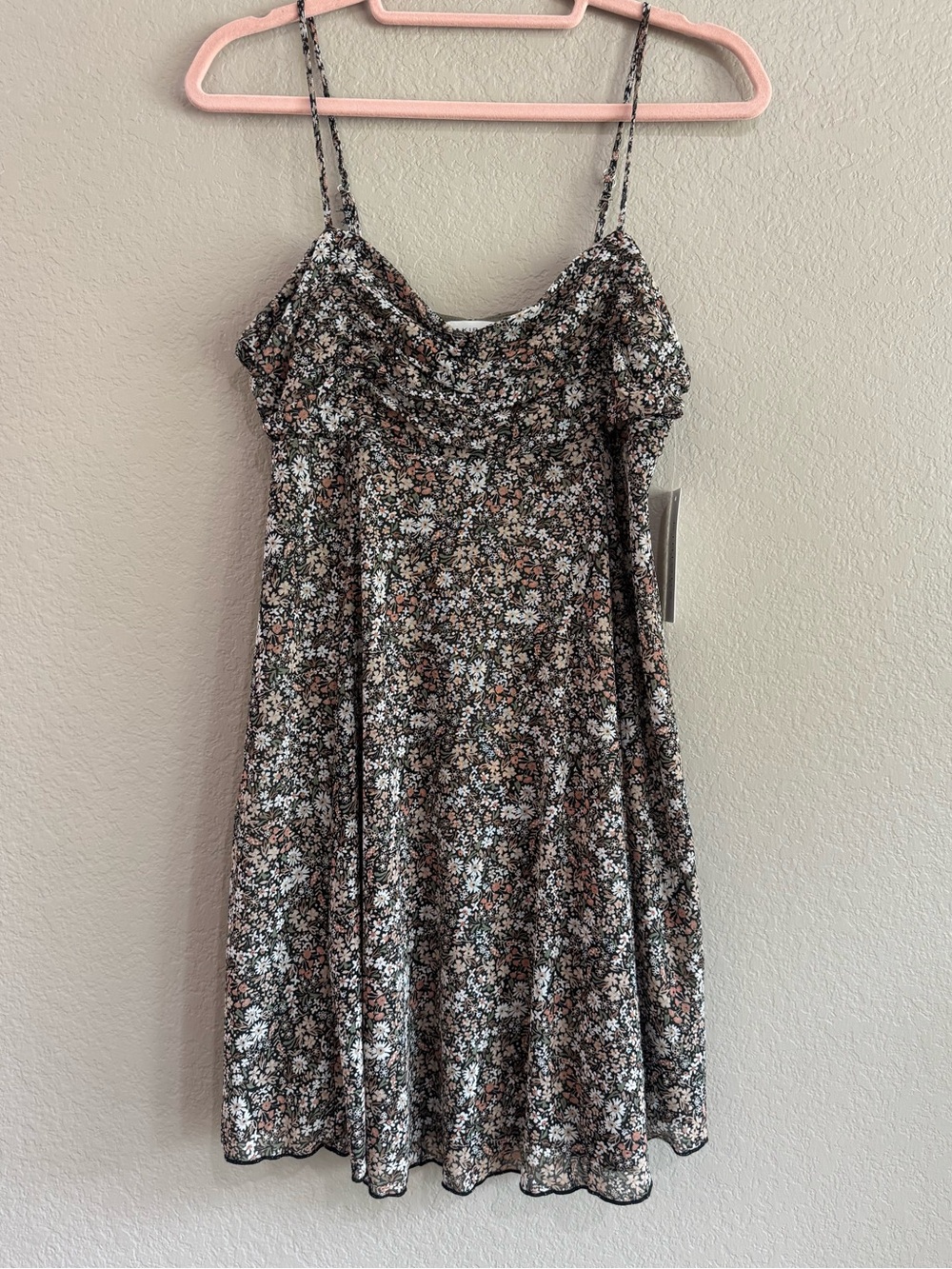 Kirious Los Angeles Mini Dress Womens Medium Multicolor Floral Stretch Summer